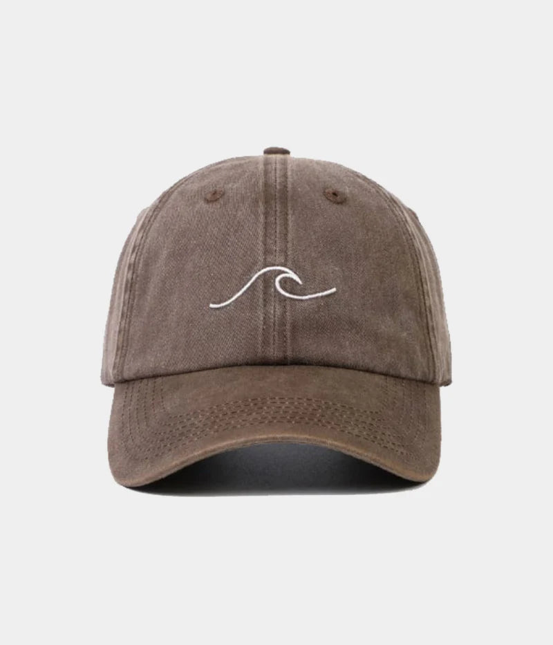 casquette vague marron